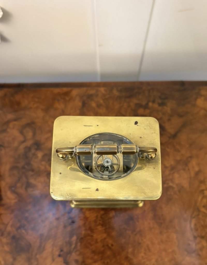 Antique French Brass Carriage Clock – Latshea & Sons Edinburgh - Image 5